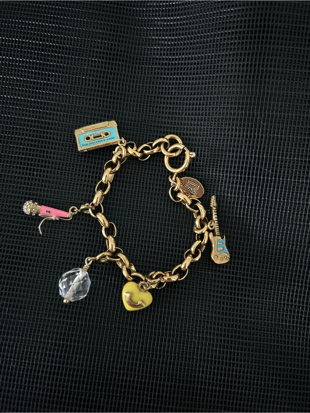 Vintage Juicy Couture 2009 Limited Edition, Y2K 7” Greatest Hits Charm Bracelet